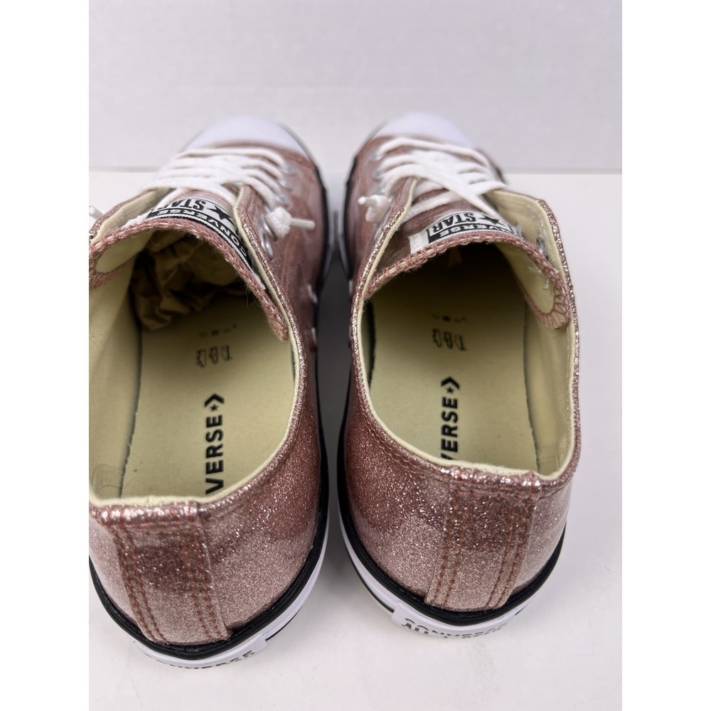 Converse Low Top Glitter Sneakers in Rose Gold - Picture 5 of 7
